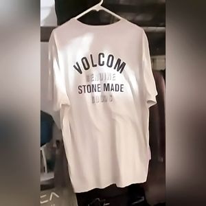 Volcom Men's Light Tan "Stone Made Goods" T-Shirt